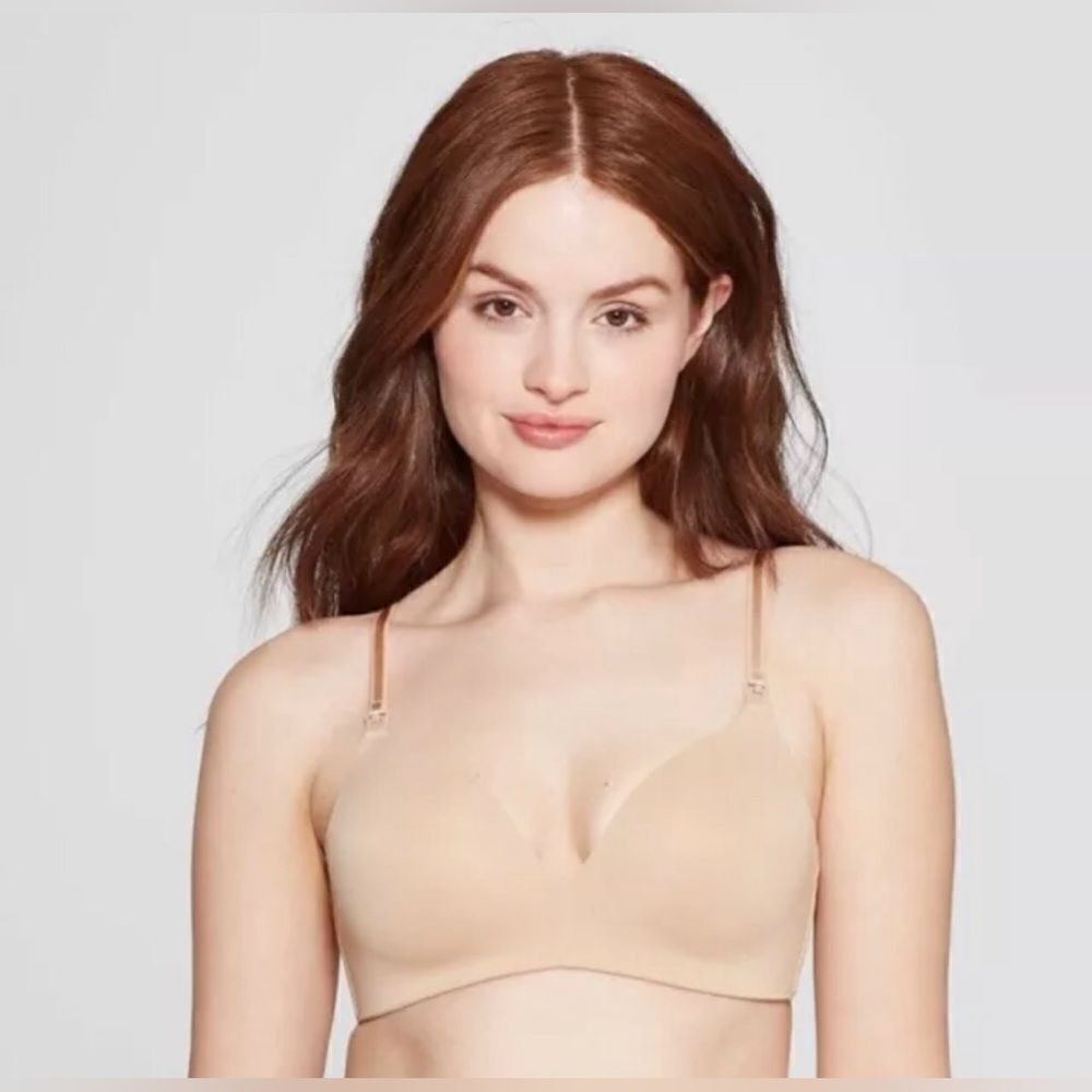 💜Auden nursing bra lightly lined wirefree 32DD new with tags